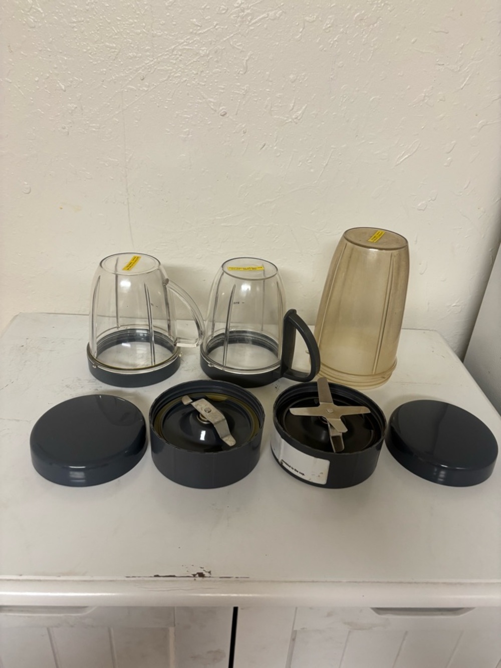 Nutribullet Replacement Blender Cup Set in Clear and Smoke by